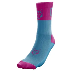 Otso Calcetines Multi-sport Medium Cut Light Blue/Fluo Pink